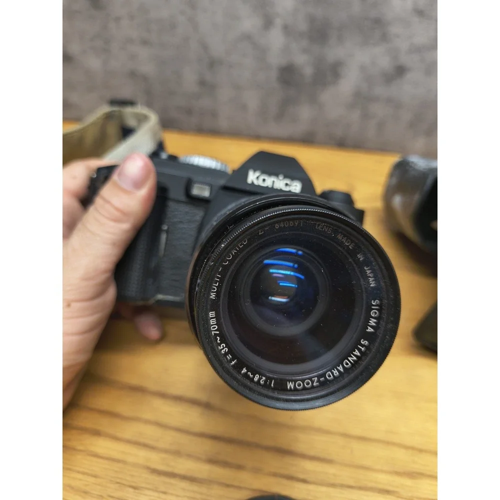 Konica FS-1 FS1 35mm camera with 35-70mm Hexanon from Japan